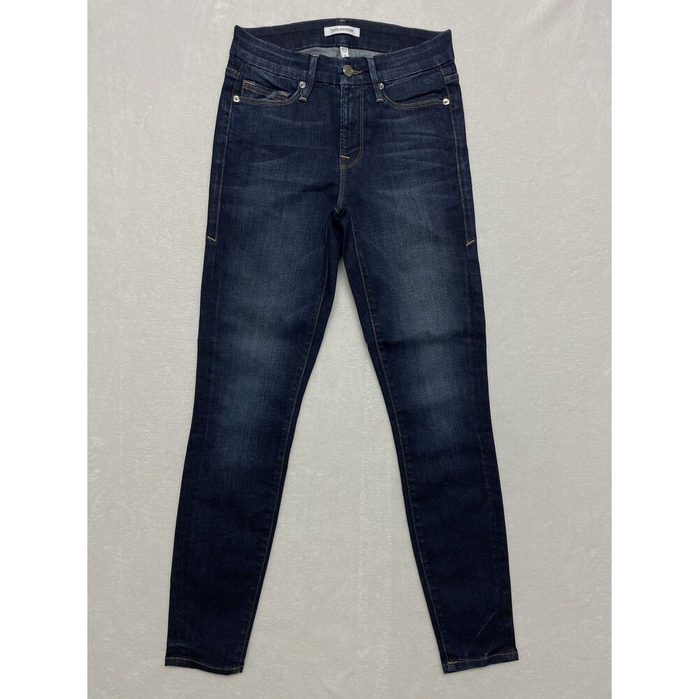 Good American Good Legs Skinny Jeans Size 00 24 Dark Wash Stretch GAGLC148